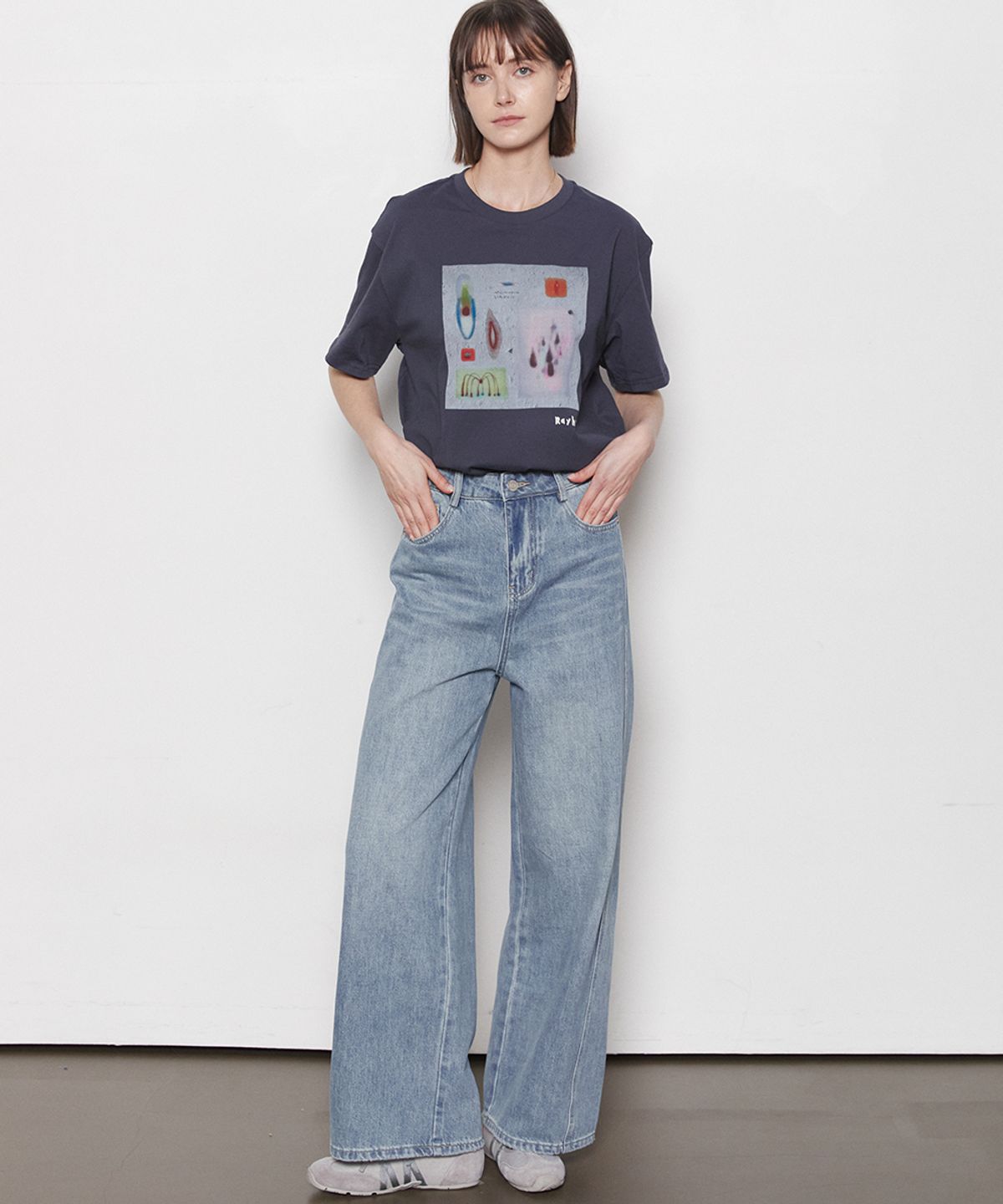 레이허(RAYHER) SOFT FIT STRAIGHT DENIM