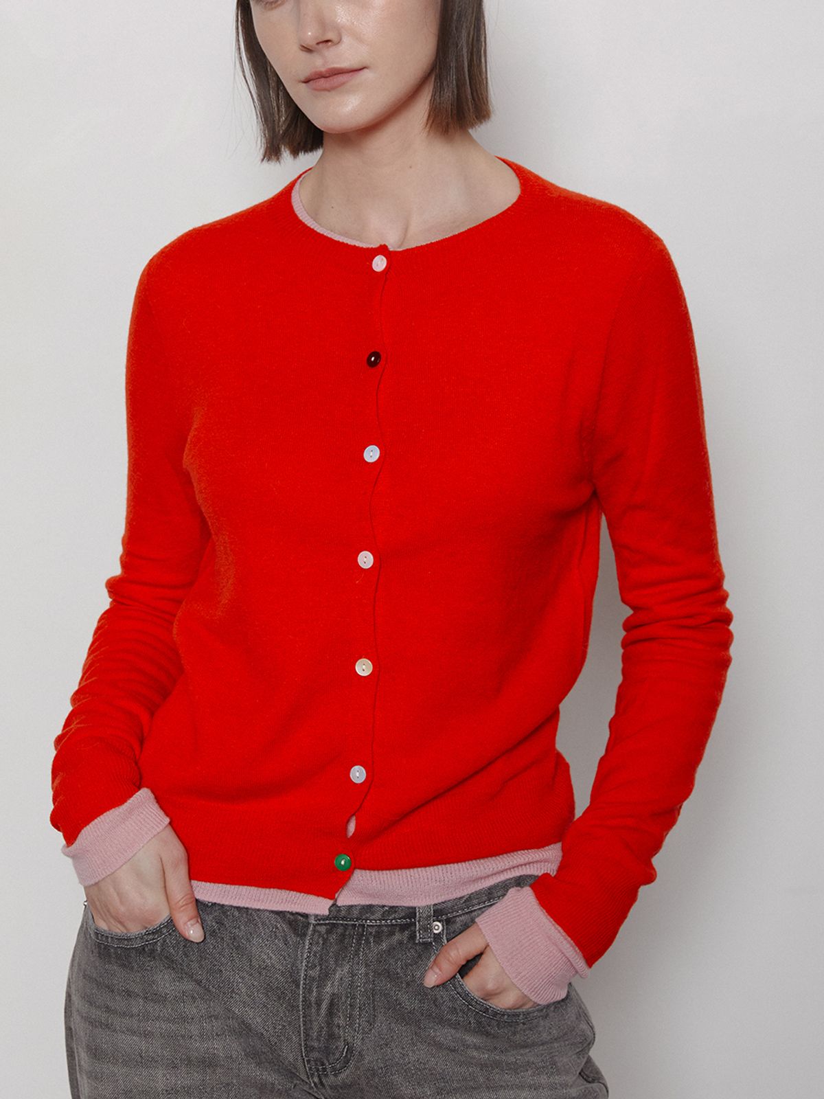 레이허(RAYHER) FINE WOOL WHOLEGARMENT CARDIGAN[7COLORS]