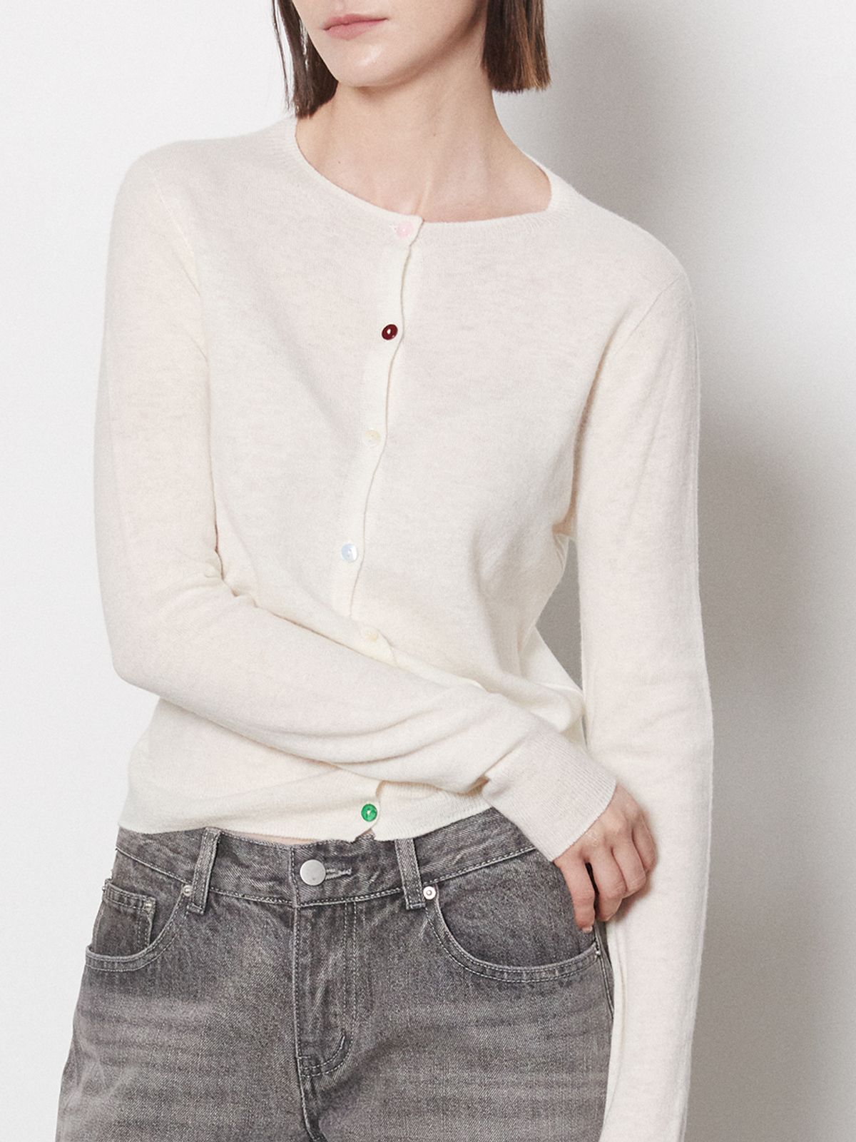 레이허(RAYHER) FINE WOOL WHOLEGARMENT CARDIGAN[7COLORS]