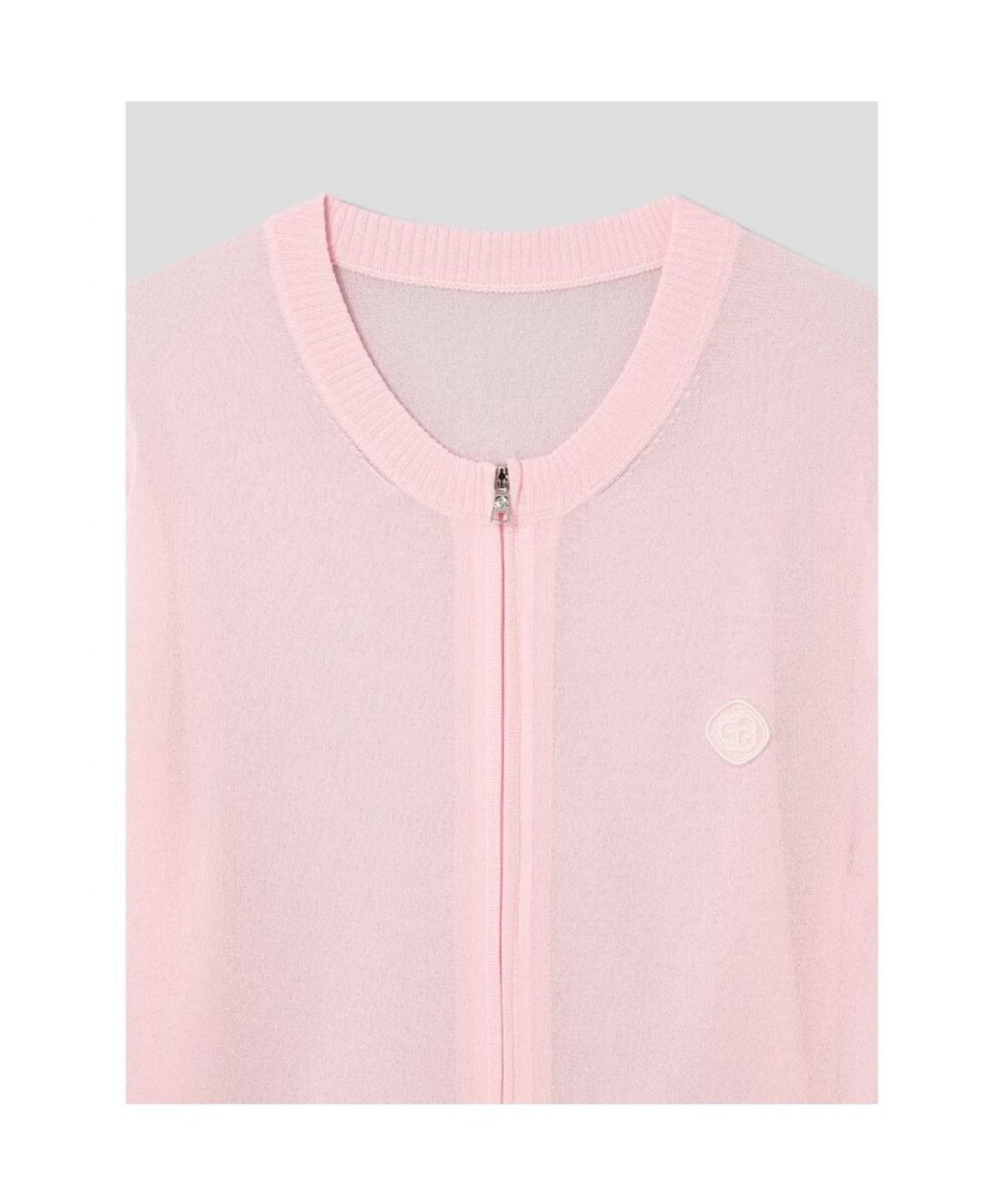 빈폴골프(BEANPOLE GOLF) 여성 시어 풀집 카디건 - 라이트 핑크