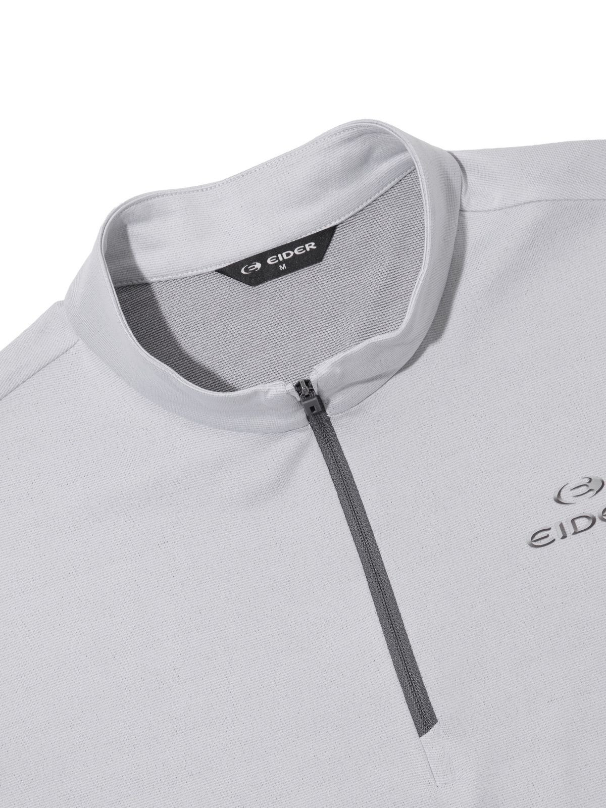 아이더(EIDER) HERITAGE (헤리티지) 남성 하이테크 짚업 티셔츠_Ice Grey
