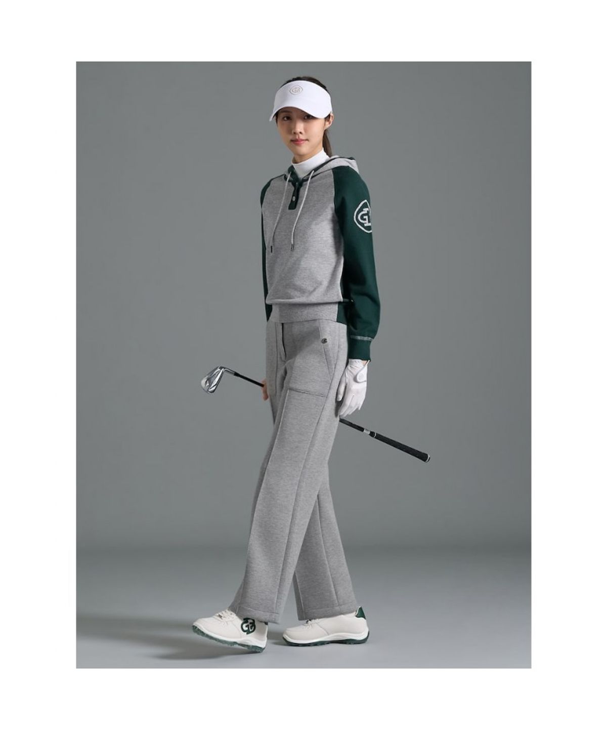 빈폴골프(BEANPOLE GOLF) 여성 후드 긴소매 풀오버 - 그린