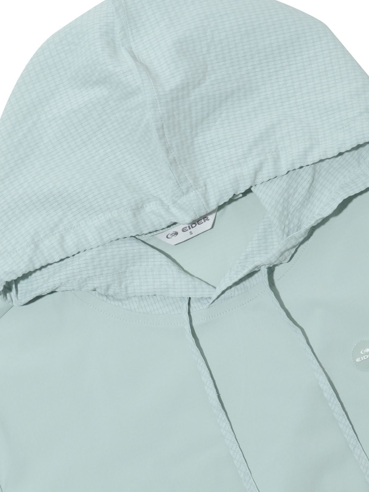 아이더(EIDER) SHEER (시어) 여성 퍼프 후드 반팔 티셔츠_MINT
