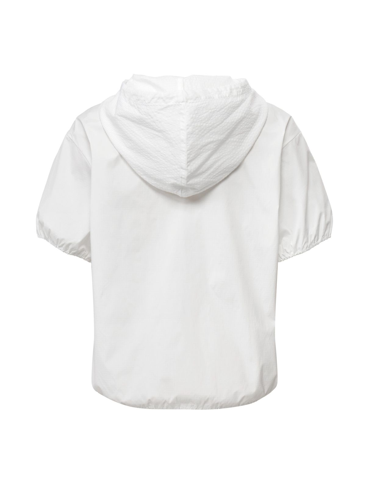 아이더(EIDER) SHEER (시어) 여성 퍼프 후드 반팔 티셔츠_White