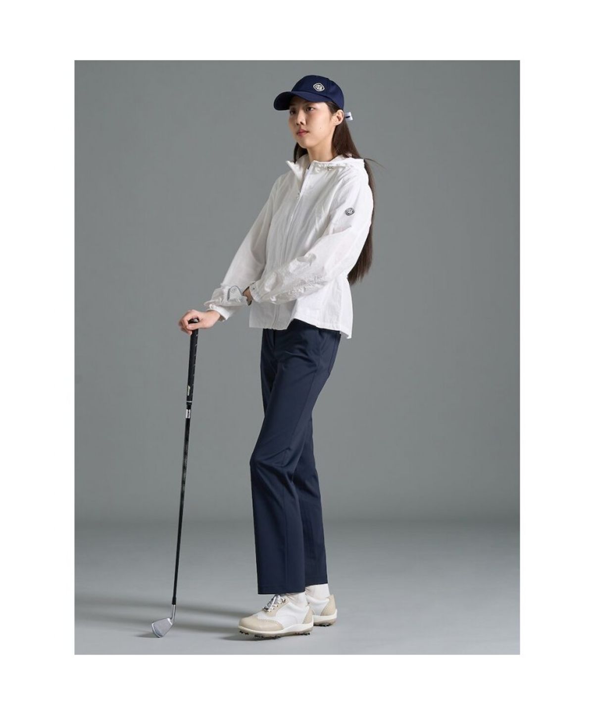 빈폴골프(BEANPOLE GOLF) 여성 후드 사파리 안감 점퍼 - 화이트