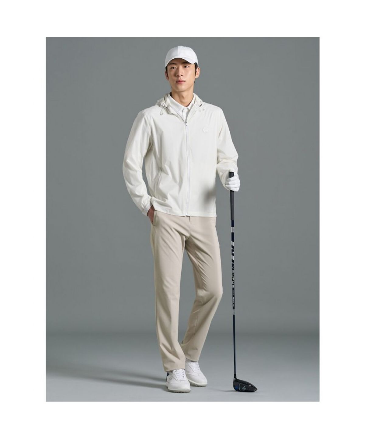 빈폴골프(BEANPOLE GOLF) [B_under] 남성 퍼포먼스 후디 점퍼 - 화이트