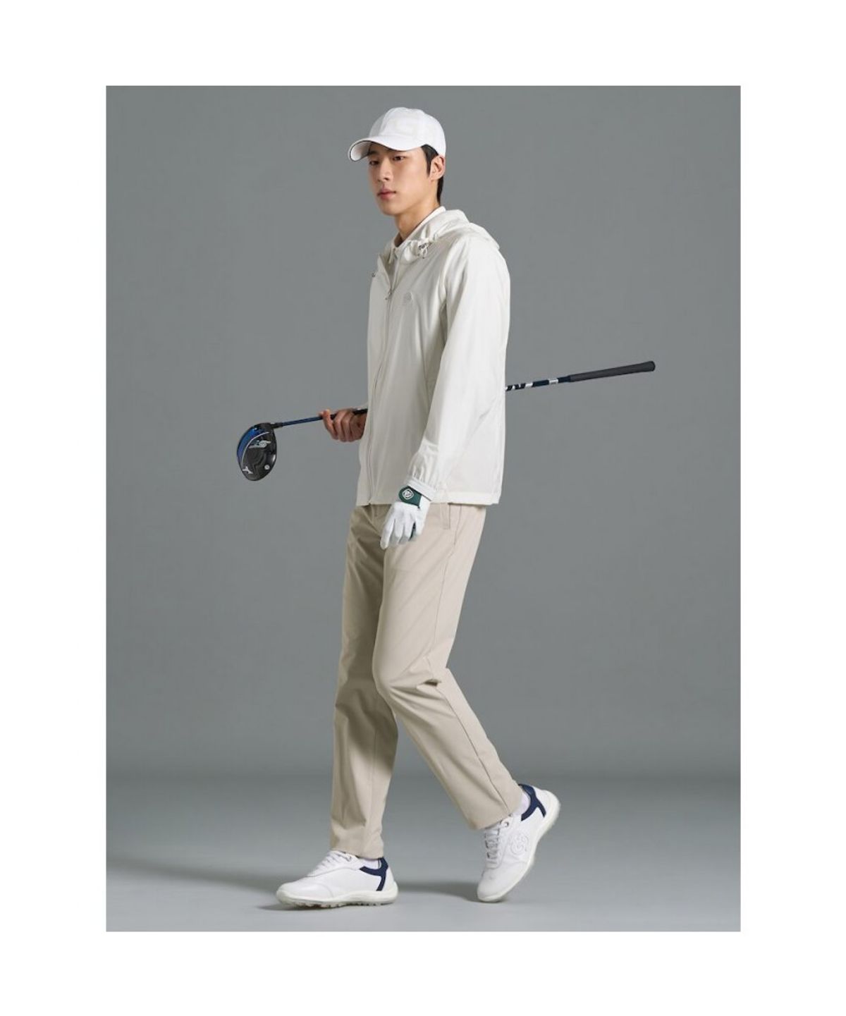 빈폴골프(BEANPOLE GOLF) [B_under] 남성 퍼포먼스 후디 점퍼 - 화이트