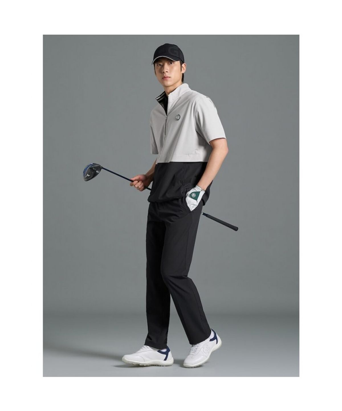 빈폴골프(BEANPOLE GOLF) [B_under] 남성 타공 반소매 아노락 - 베이지