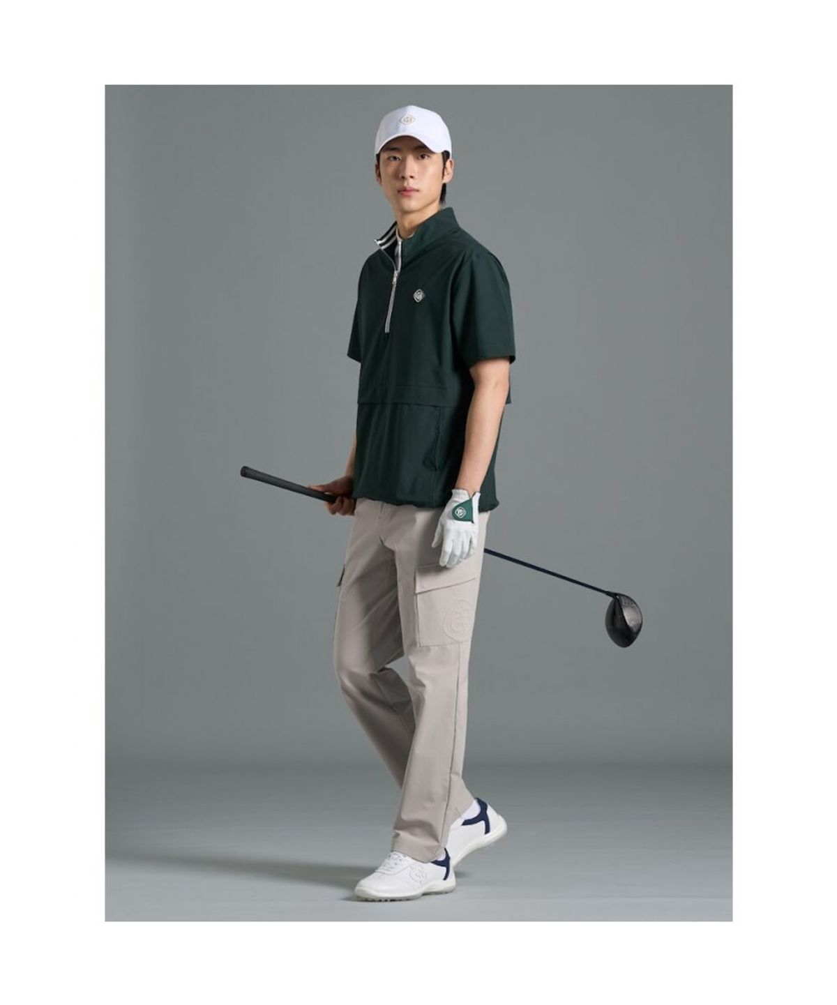 빈폴골프(BEANPOLE GOLF) [B_under] 남성 타공 반소매 아노락 - 그린