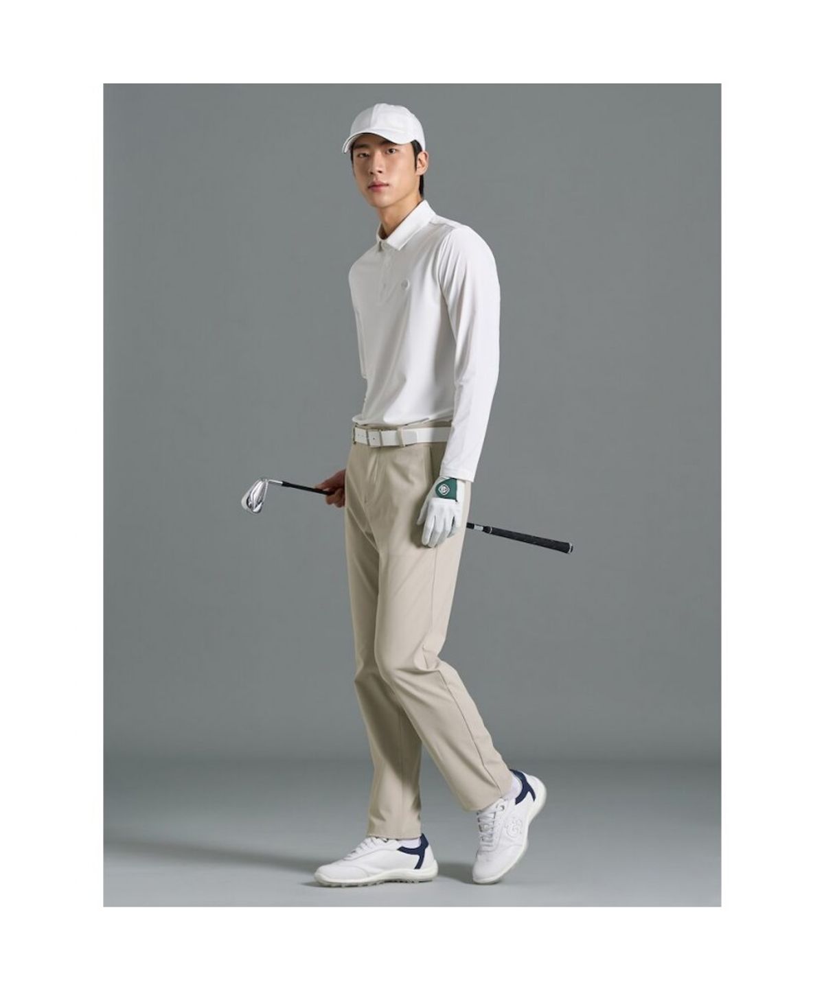 빈폴골프(BEANPOLE GOLF) [B_under] 남성 냉감 칼라 티셔츠 - 화이트