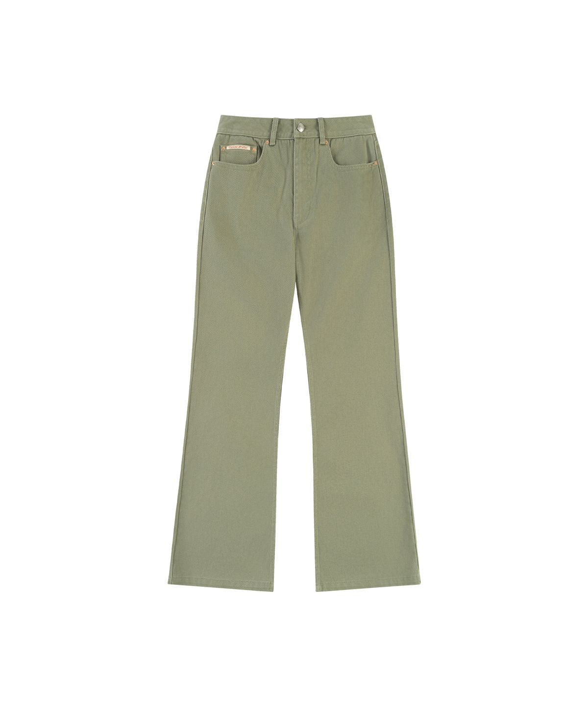 반원 아틀리에(VANONE ATELIER) P3282 워시드 스트레이트 팬츠_Light khaki