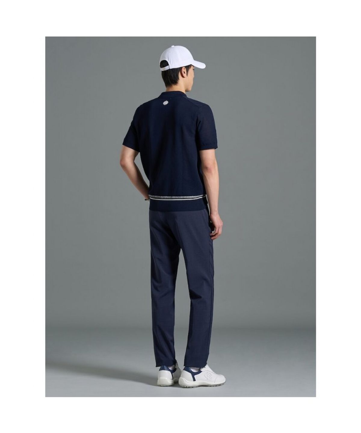 빈폴골프(BEANPOLE GOLF) 남성 투톤 스트레이트 팬츠 - 네이비
