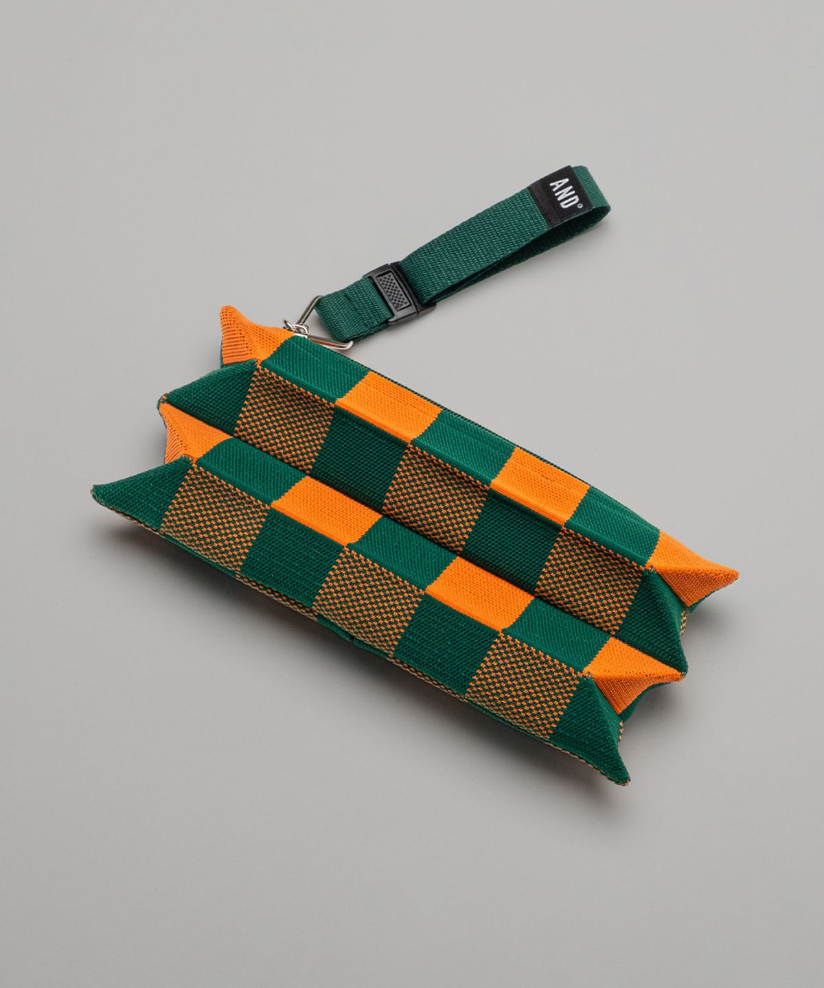 앤드 골프(AND GOLF) Pleats Pouch Mini Cube Green