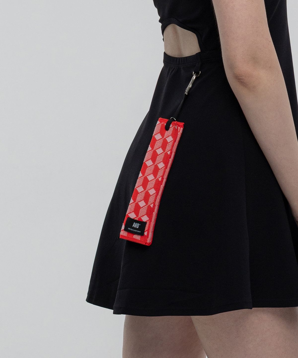 앤드 골프(AND GOLF) Pleats Ball Towel Cube Red
