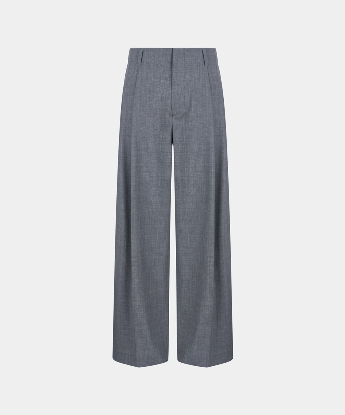 노이스(NOICE) VERANO WOOL TAILORED STRAIGHT PANTS - GRAY
