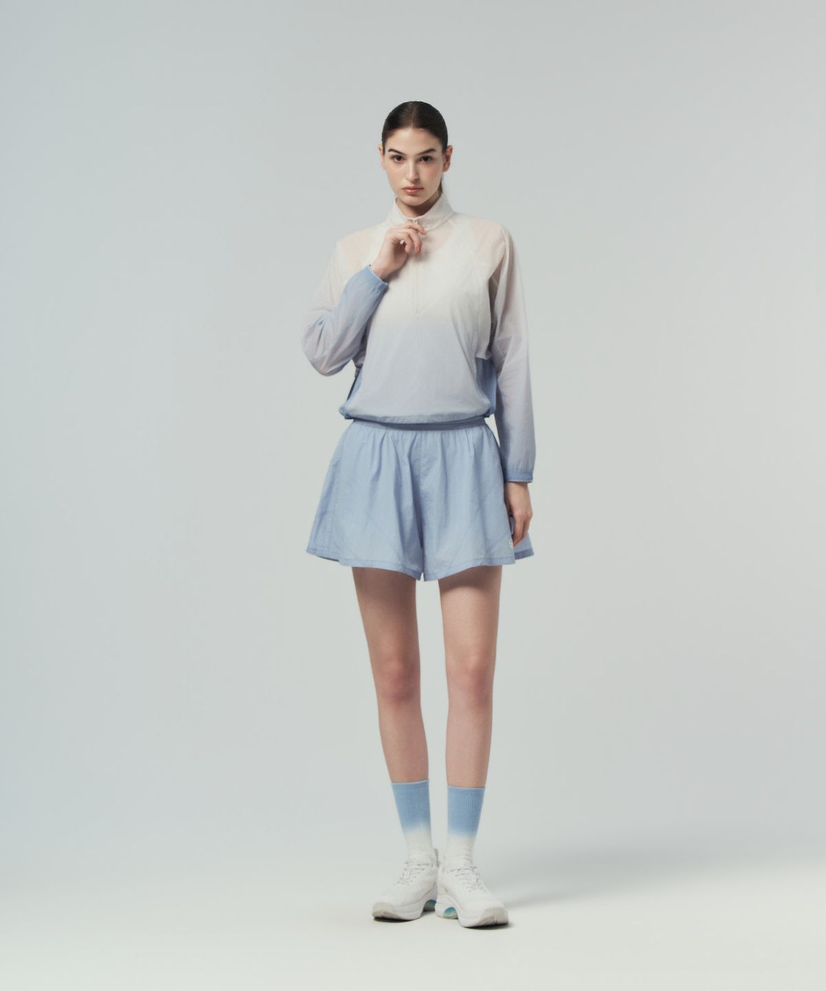 세르지오 타키니(SERGIO TACCHINI) W 쿠쉬라이트 경량 스커티 쇼츠 (L.Indigo)