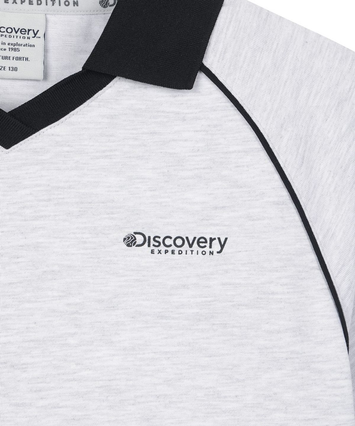 디스커버리 키즈(DISCOVERY KIDS) 키즈 카라 반팔티+팬츠 2SET (M/GREY)