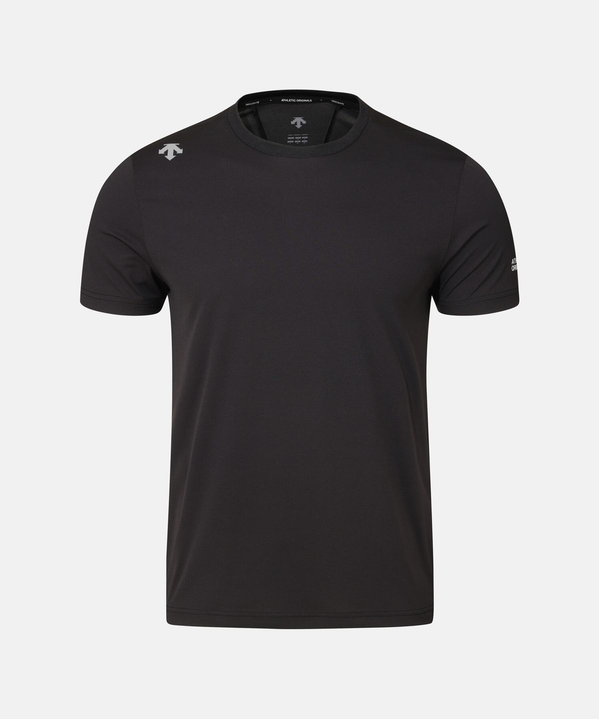 데상트(DESCENTE) 러닝 소프트 폴리 반팔 티셔츠 블랙 SR223RTS43