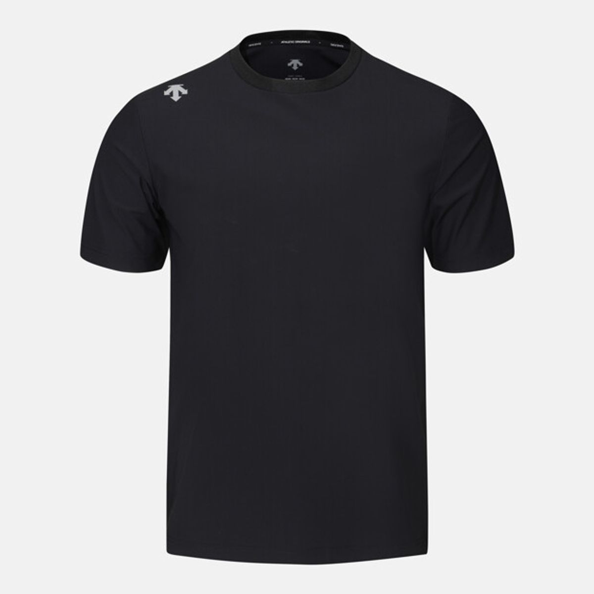 데상트(DESCENTE) 러닝 트리코트 반팔 티셔츠 블랙 SR223RTS44