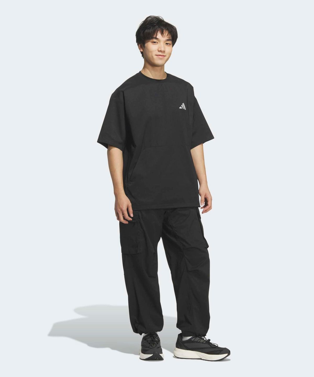 아디다스(ADIDAS) 시티테크 루즈 핏 우븐 카고 팬츠 - 블랙 / KS1179