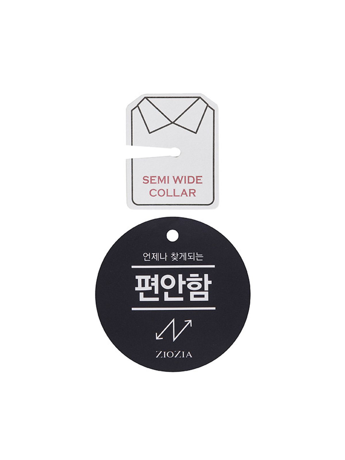 지오지아(ZIOZIA) 남성 패턴 긴팔 셔츠_ABF2WD1102SBL