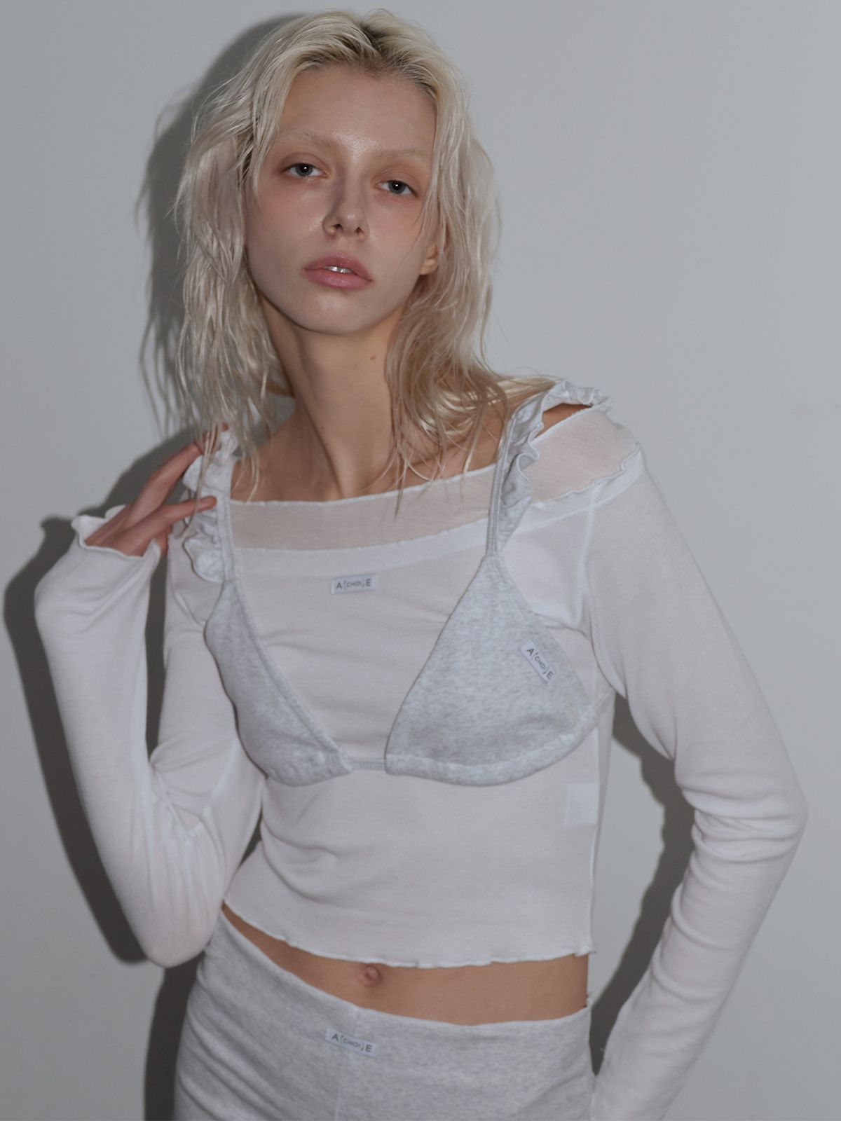 최에(CHOIAE) Move Bralette Bustier - Grey