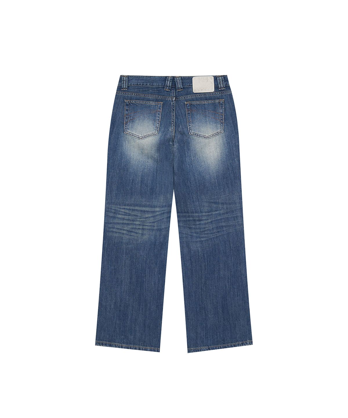 카시코(KASHIKO) Hotfix Straight Jeans Blue