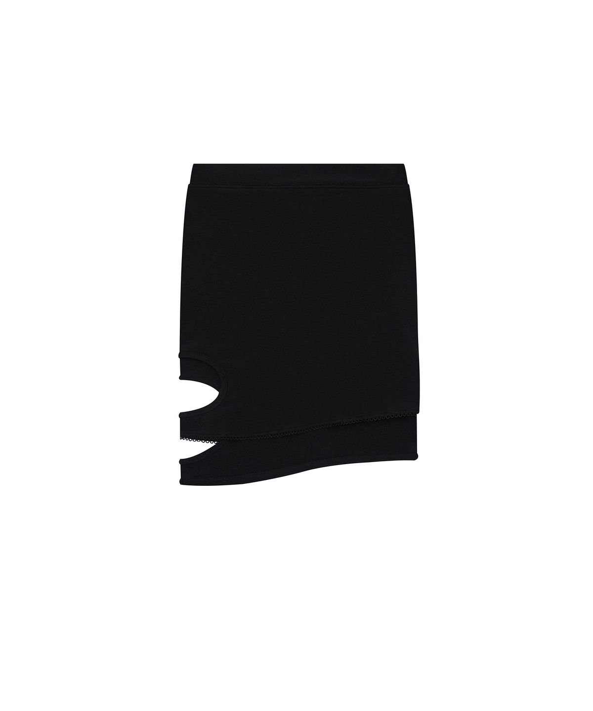 카시코(KASHIKO) Peek-a-boo Strap Skirt Black