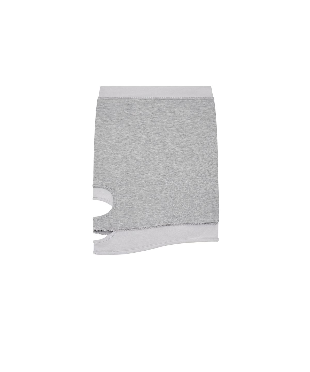 카시코(KASHIKO) Peek-a-boo Strap Skirt Gray