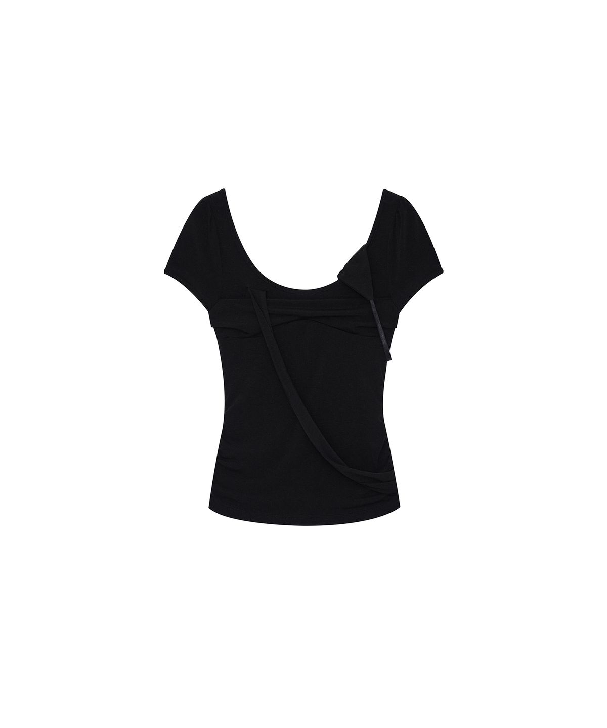 카시코(KASHIKO) Peek-a-boo Top Black