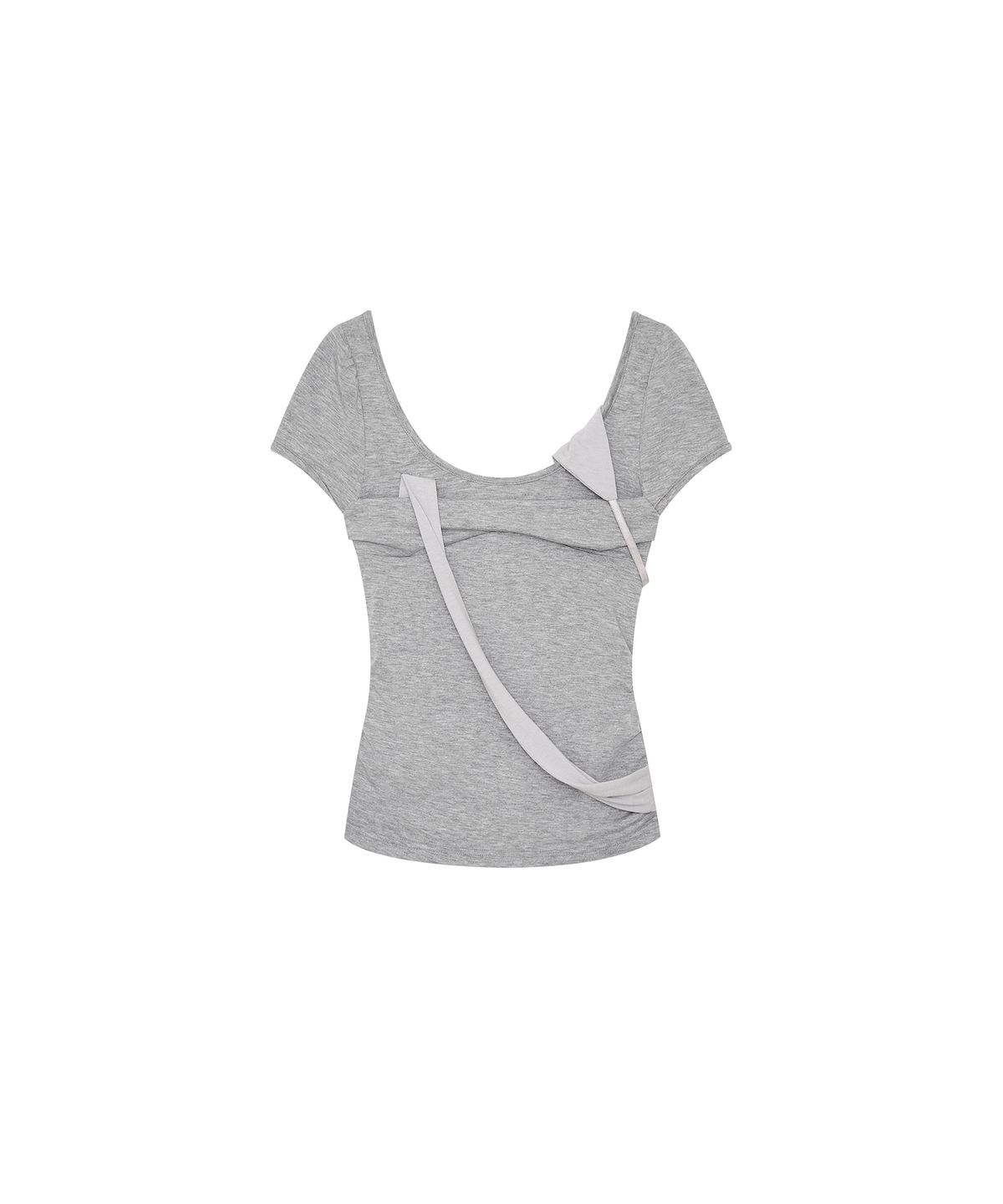 카시코(KASHIKO) Peek-a-boo Top Gray