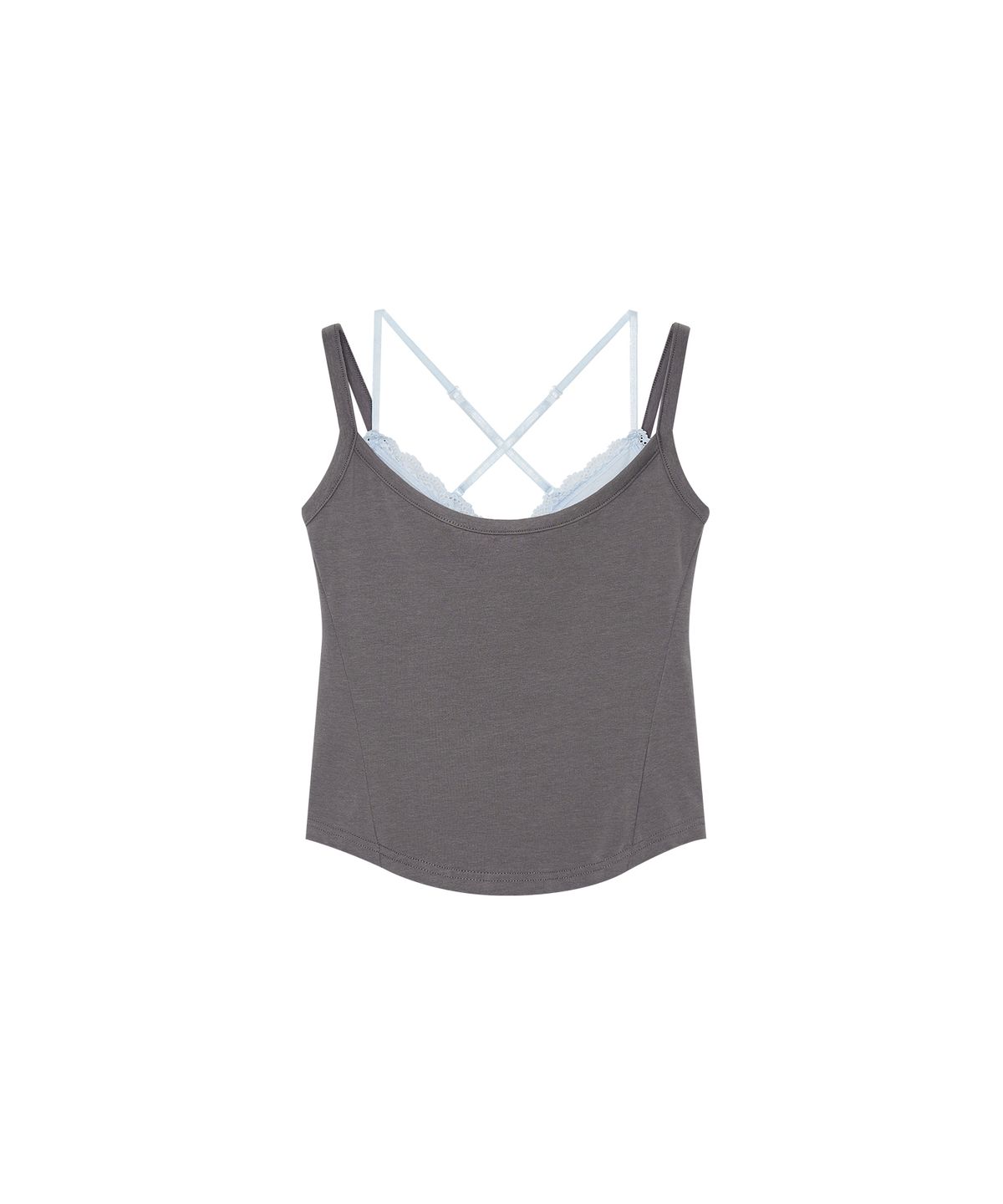 카시코(KASHIKO) Nessa Lace Top Gray