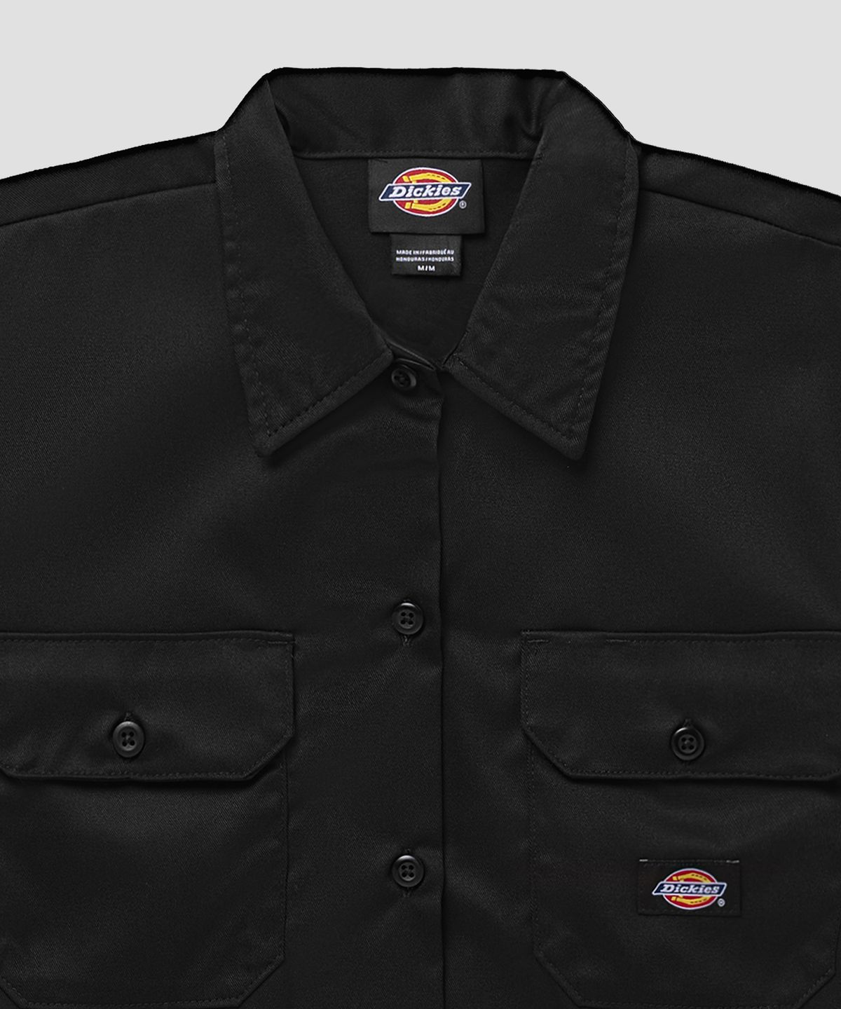 디키즈(DICKIES) 릴렉스드 크롭 워크 셔츠 Black