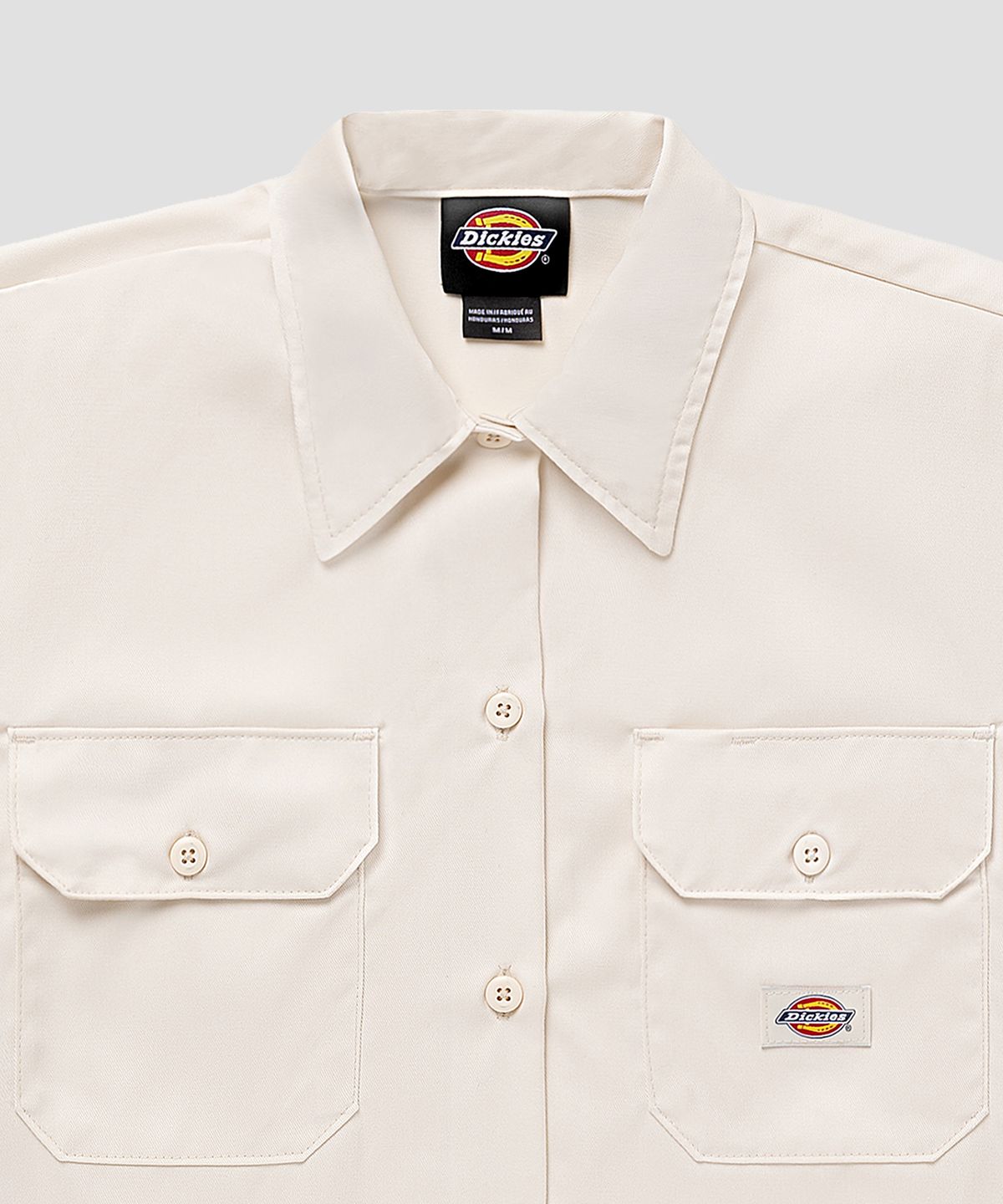 디키즈(DICKIES) 릴렉스드 크롭 워크 셔츠 Cream