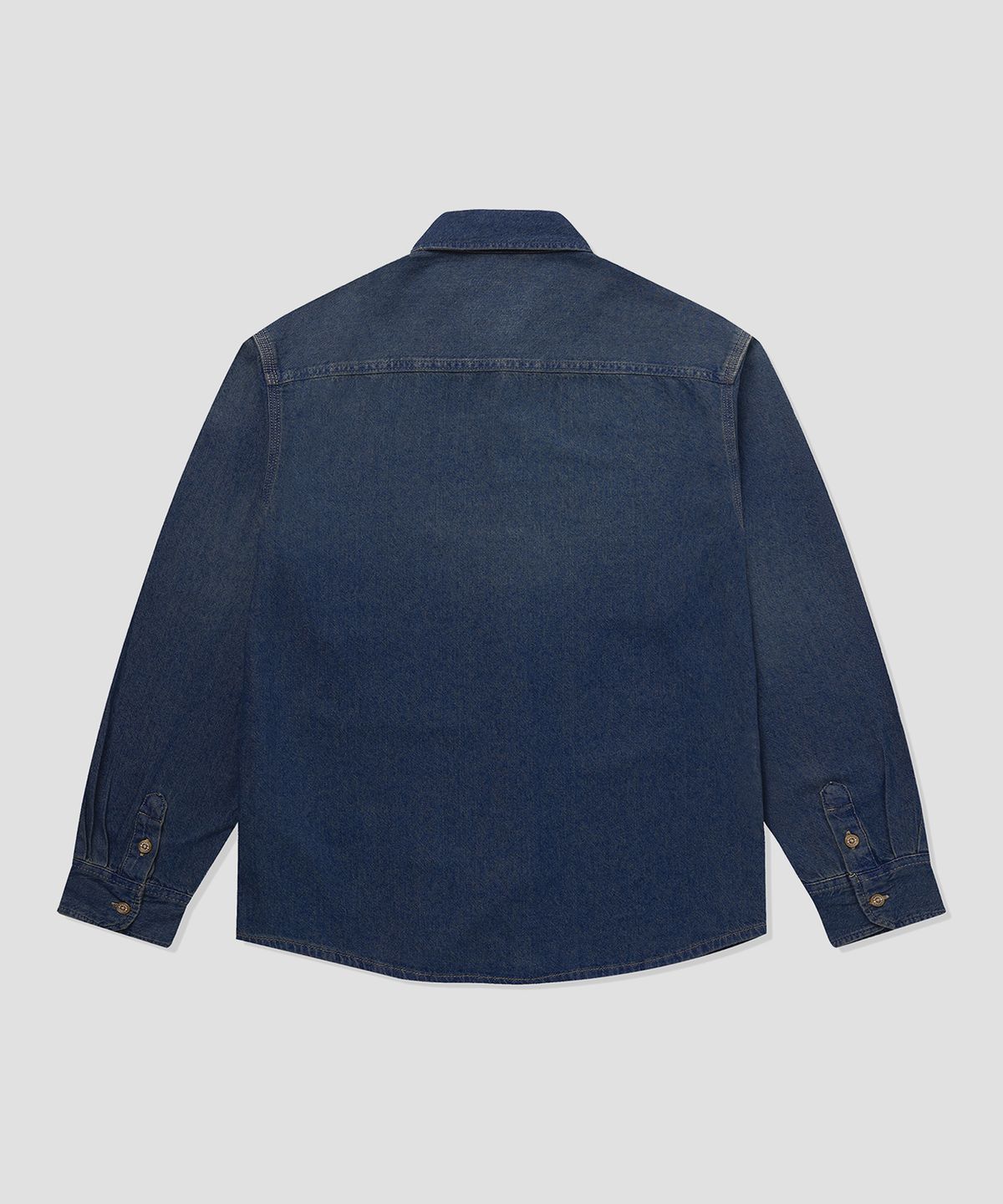 디키즈(DICKIES) 라이트웨이트 데님 셔츠 Dark Indigo