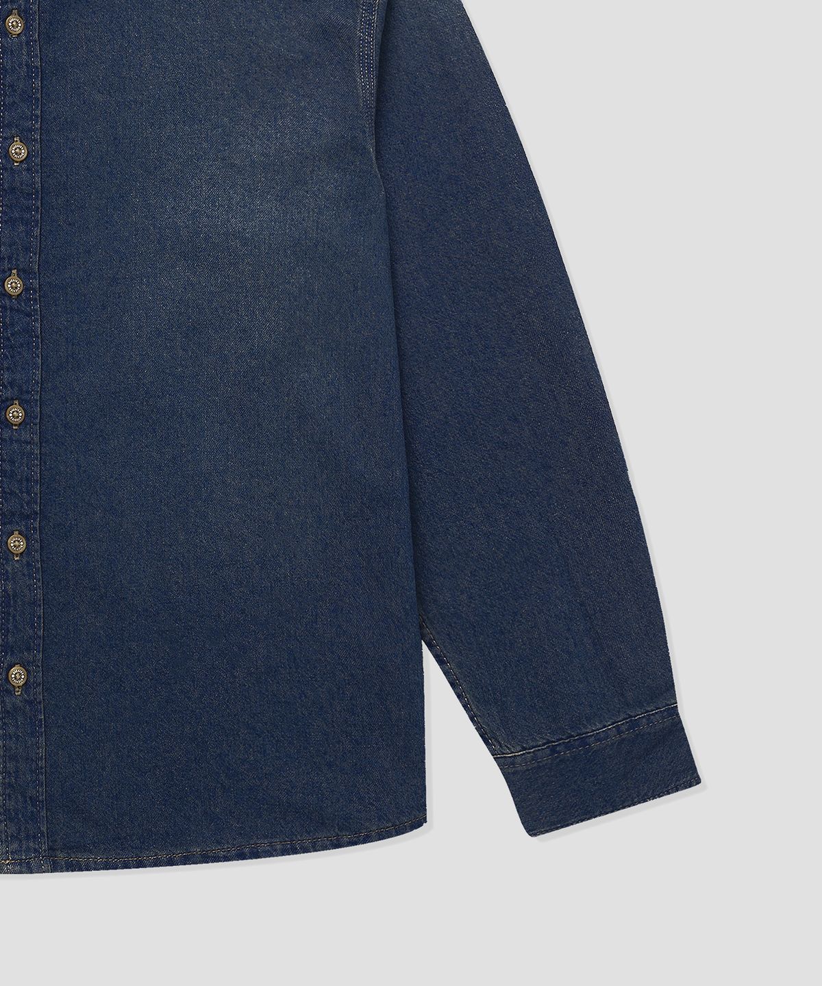 디키즈(DICKIES) 라이트웨이트 데님 셔츠 Dark Indigo