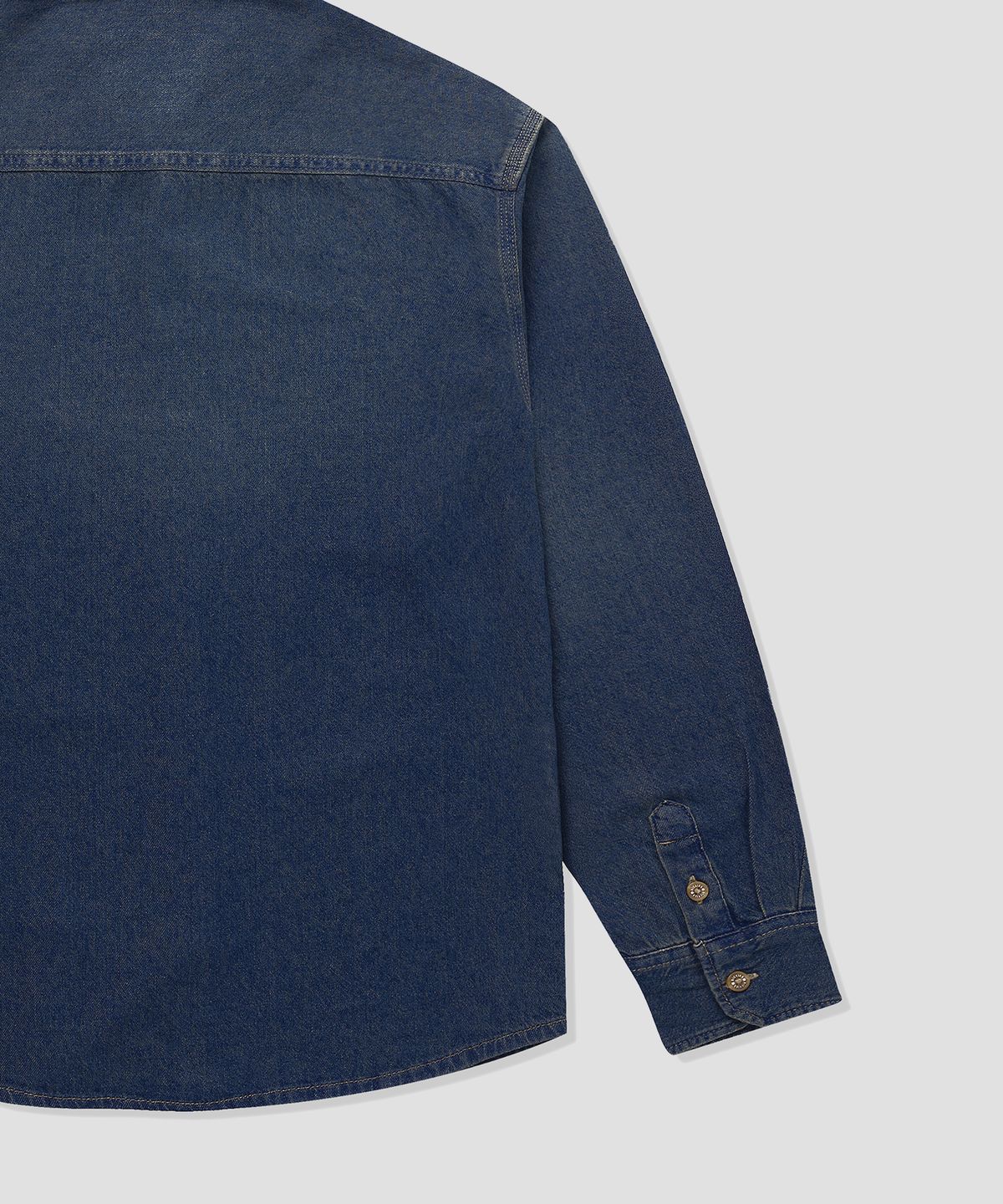 디키즈(DICKIES) 라이트웨이트 데님 셔츠 Dark Indigo