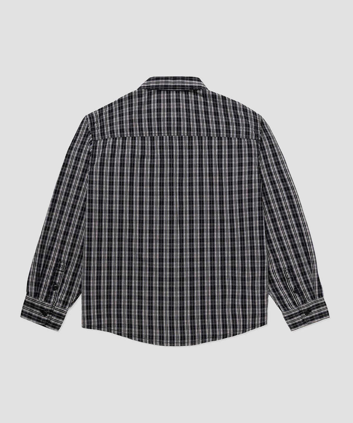디키즈(DICKIES) 웰스빌 포플린 체크 셔츠 Black