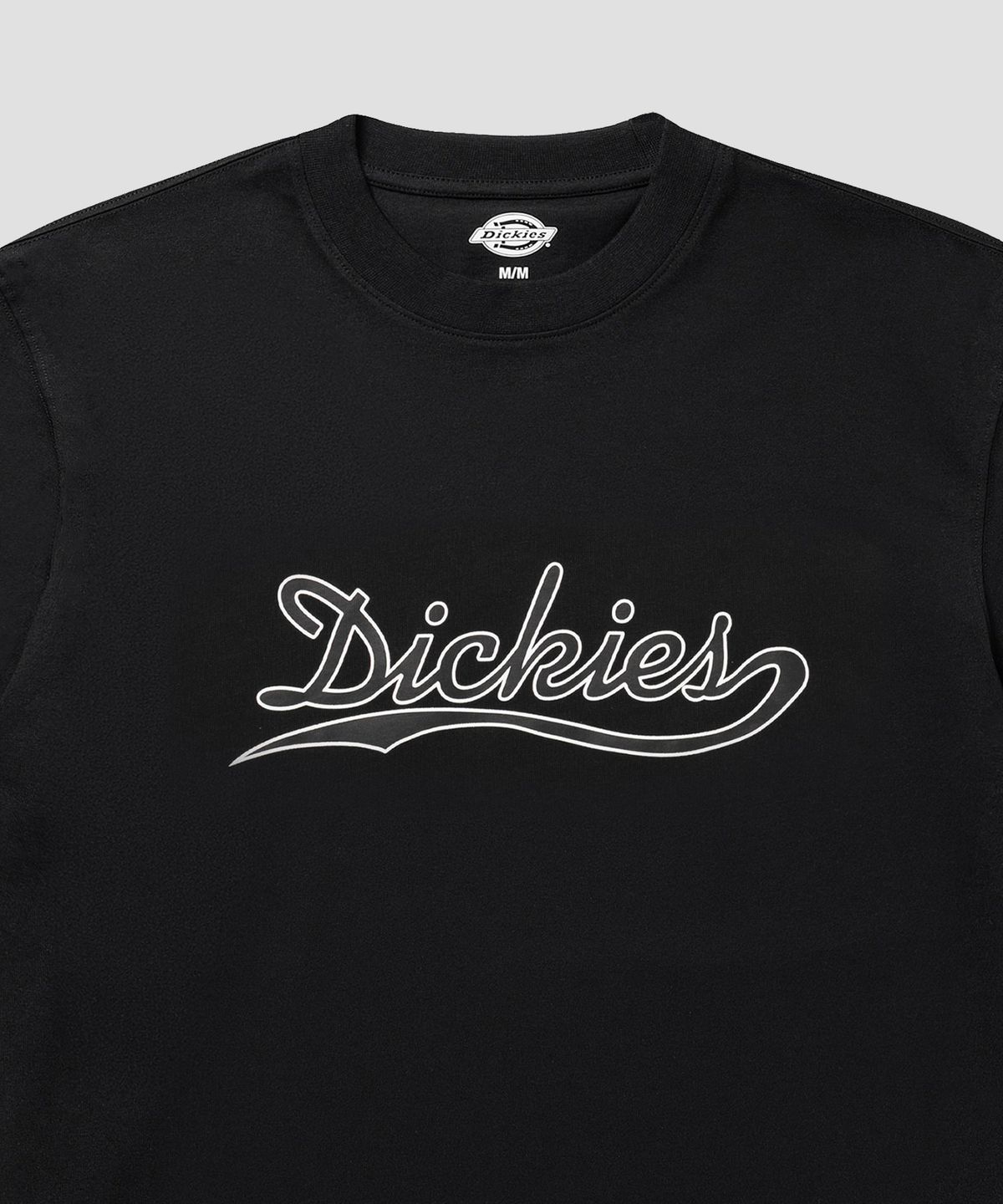 디키즈(DICKIES) 웨이브 로고 티셔츠 Black