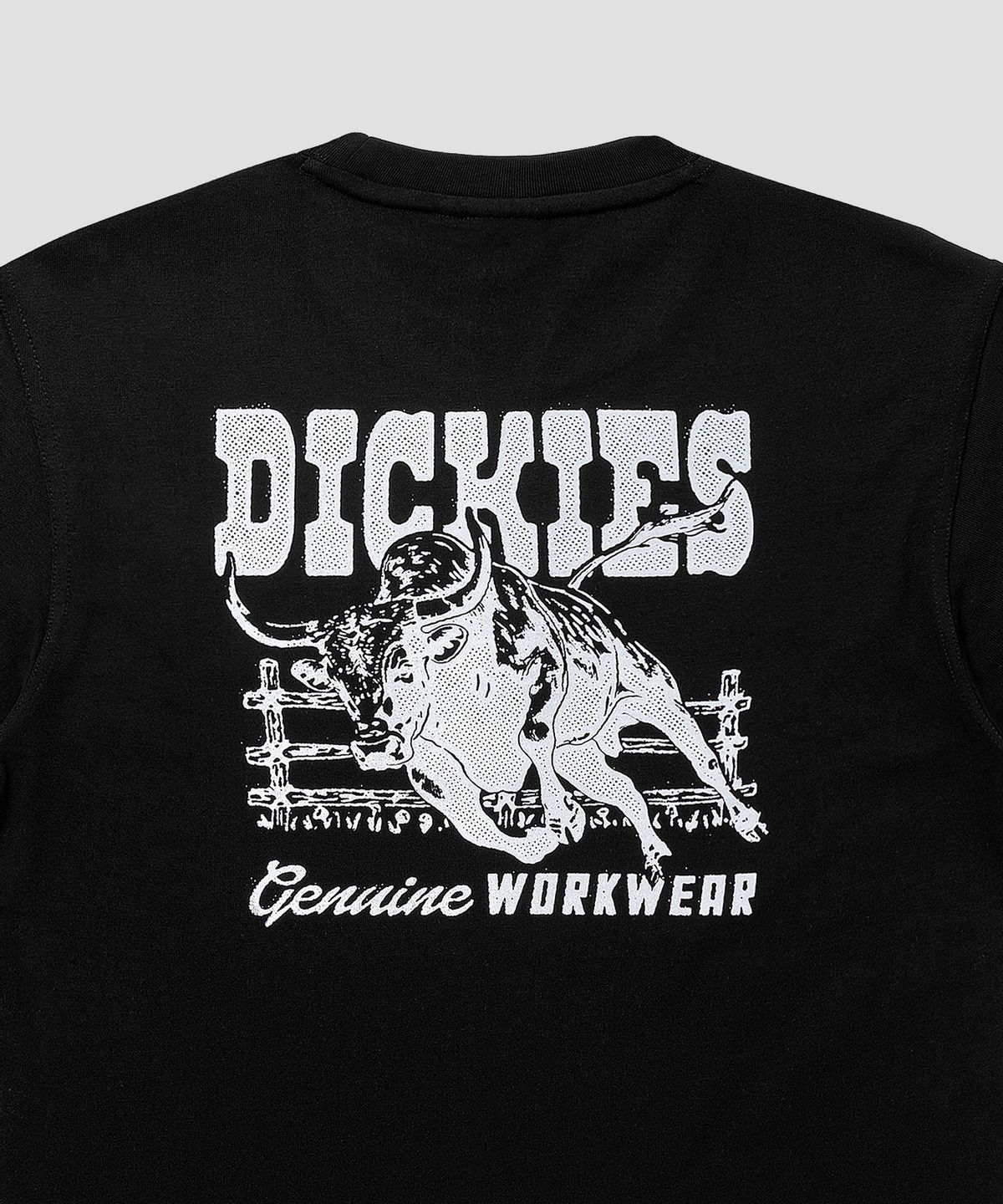 디키즈(DICKIES) 와일드 불 티셔츠 Black
