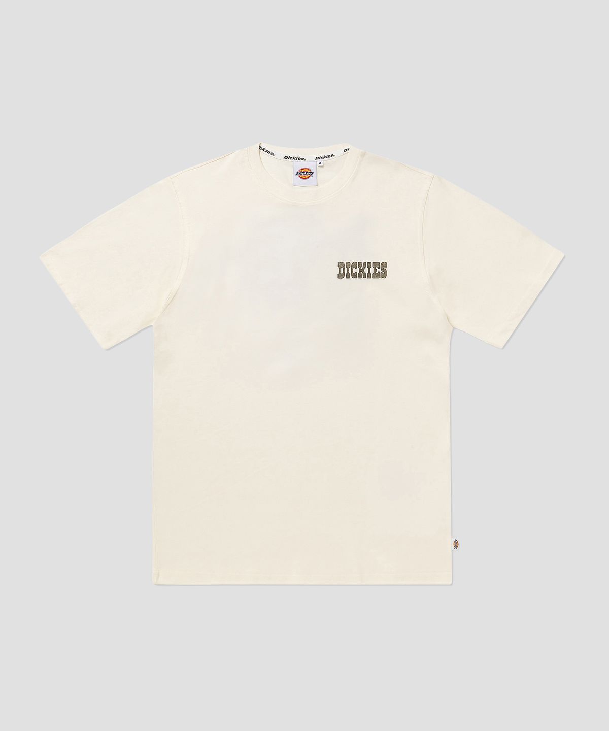 디키즈(DICKIES) 와일드 불 티셔츠 Egret