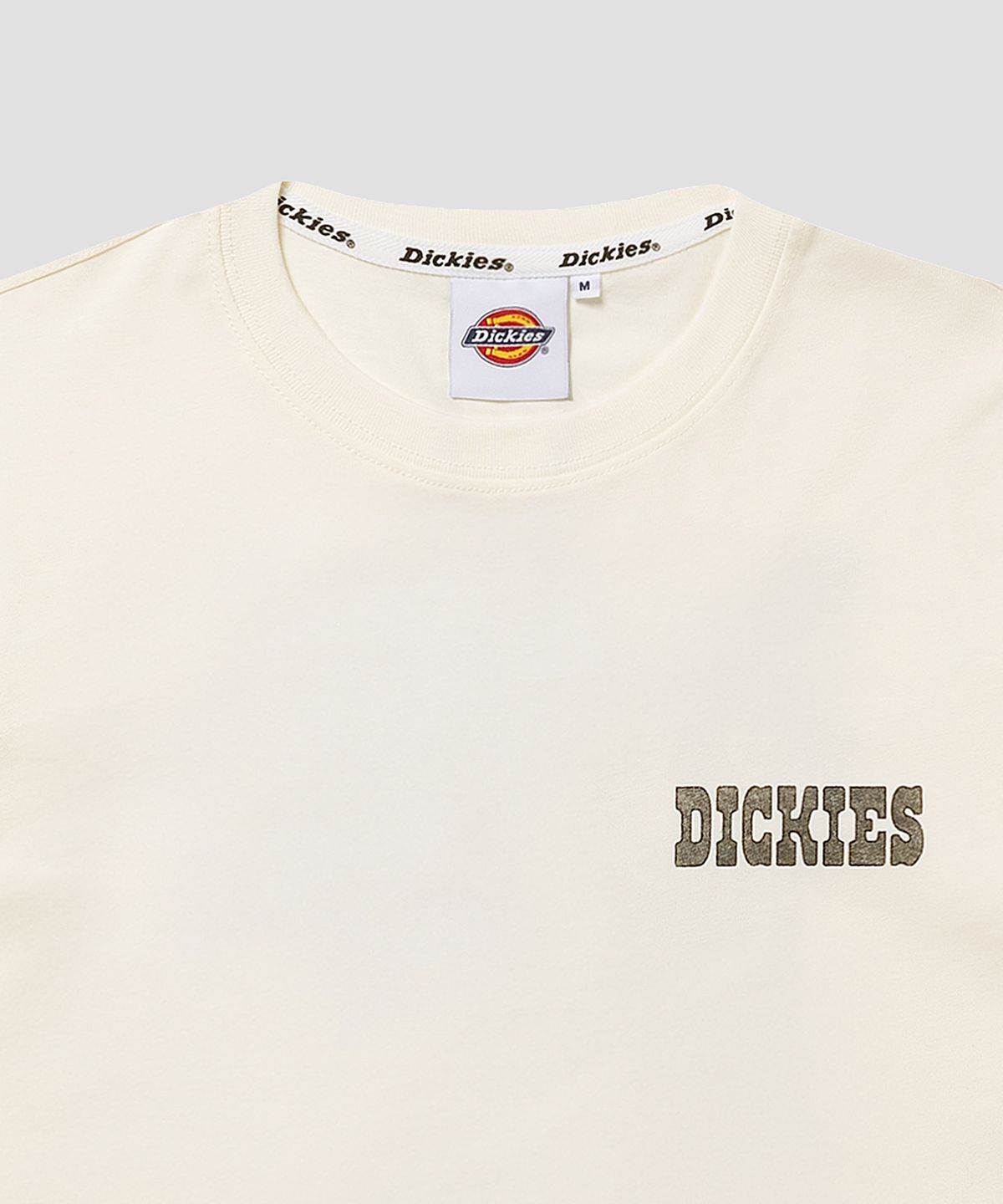 디키즈(DICKIES) 와일드 불 티셔츠 Egret