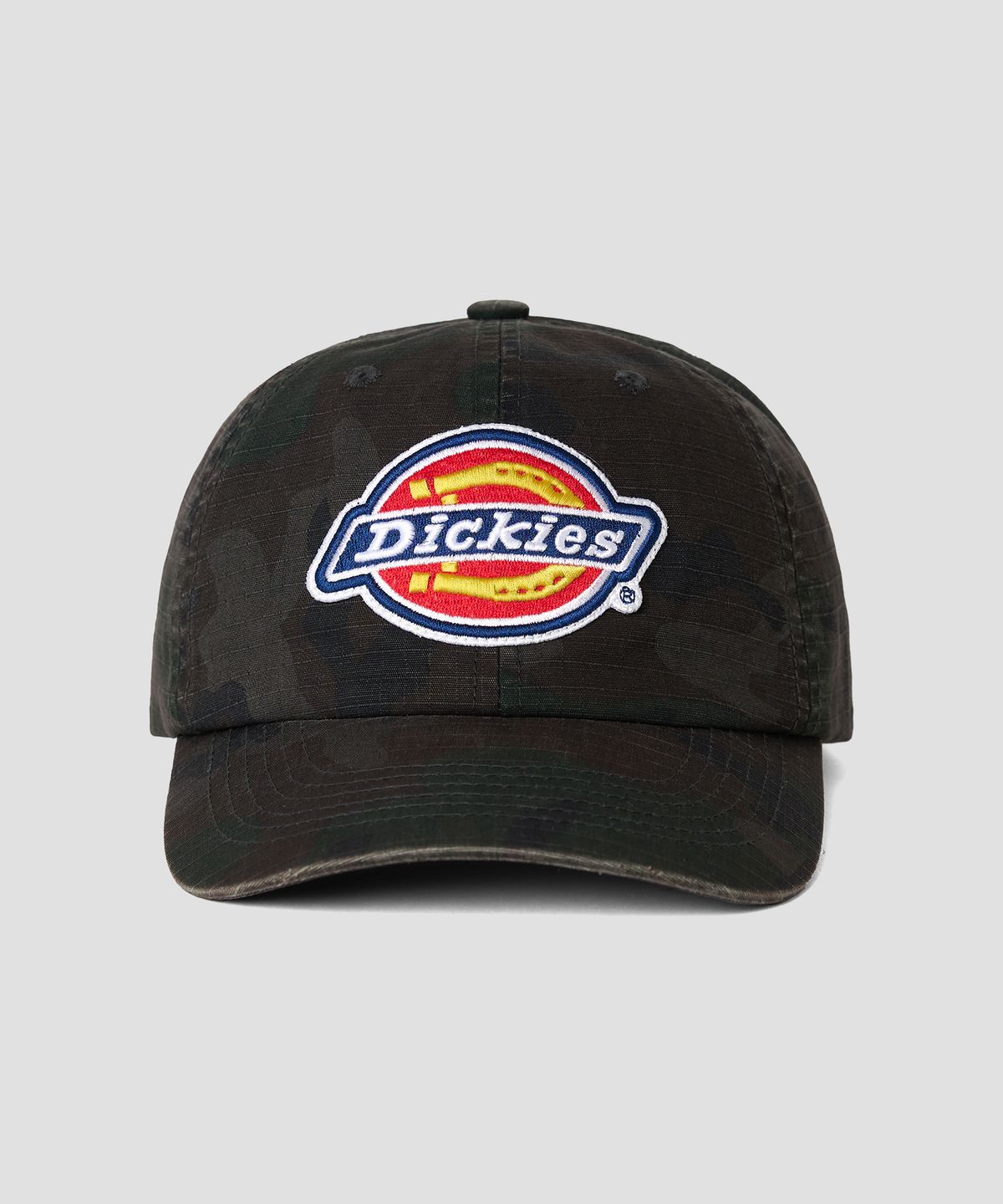 디키즈(DICKIES) 빅로고 워시드 볼캡 Dyed Camo