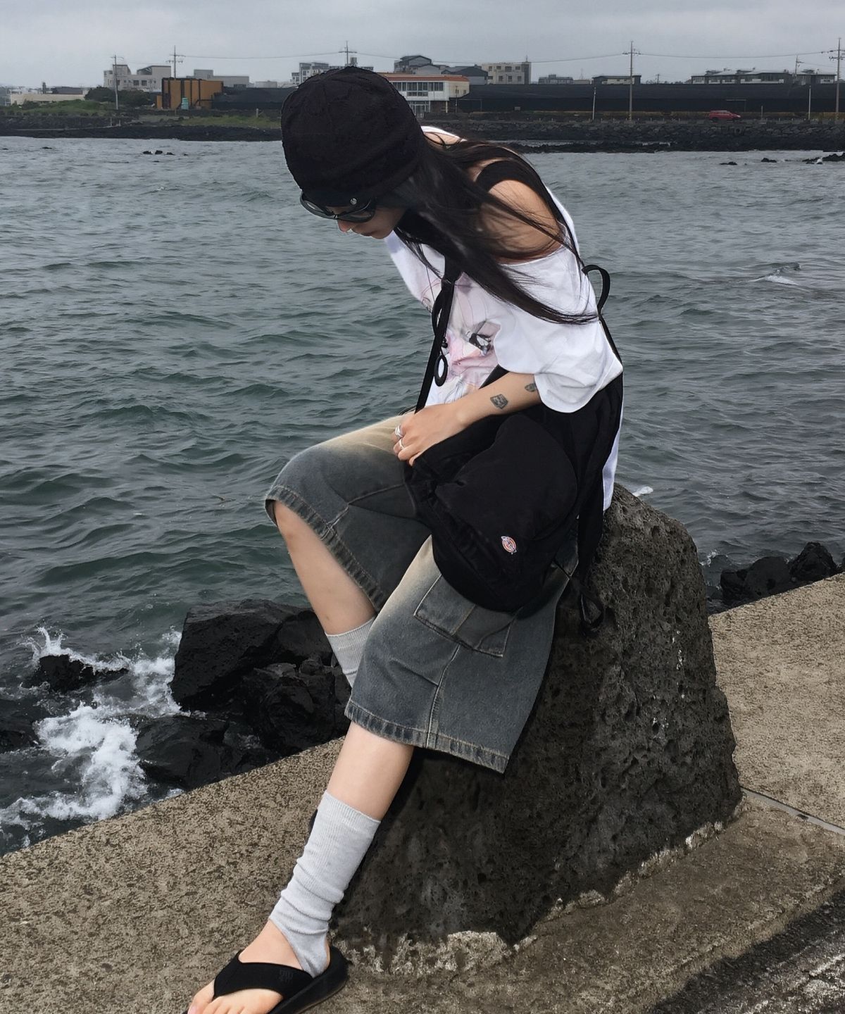 디키즈(DICKIES) 나일론 포켓 패커블 백팩 Black