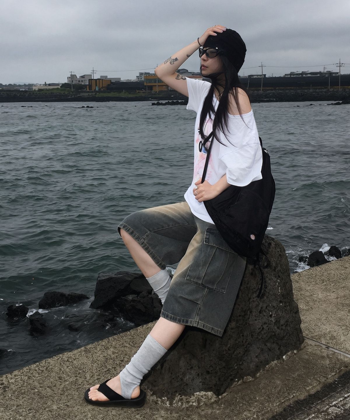 디키즈(DICKIES) 나일론 포켓 패커블 백팩 Black