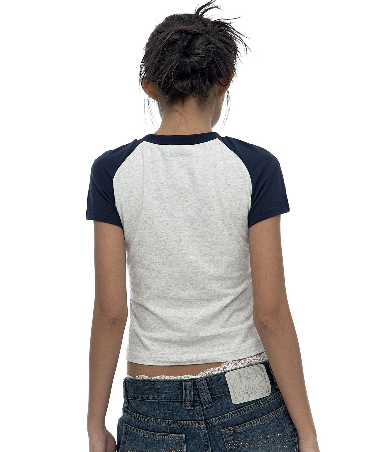 카시코(KASHIKO) SOFT Raglan Tee Navy