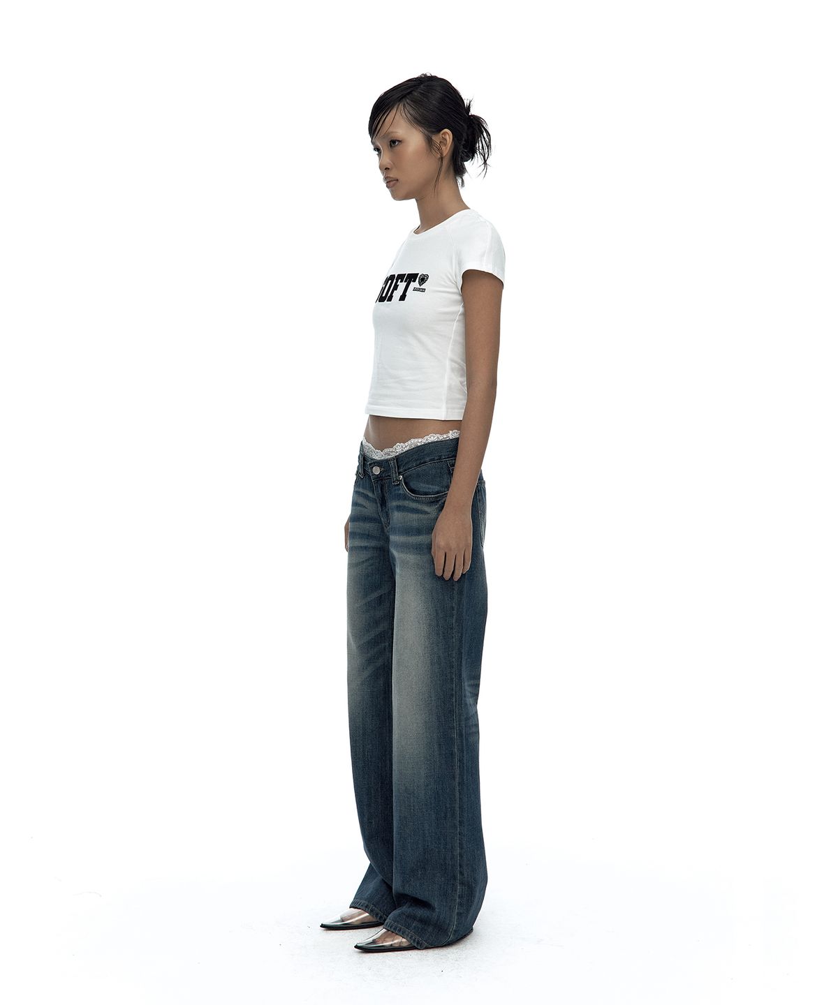 카시코(KASHIKO) SOFT Raglan Tee White