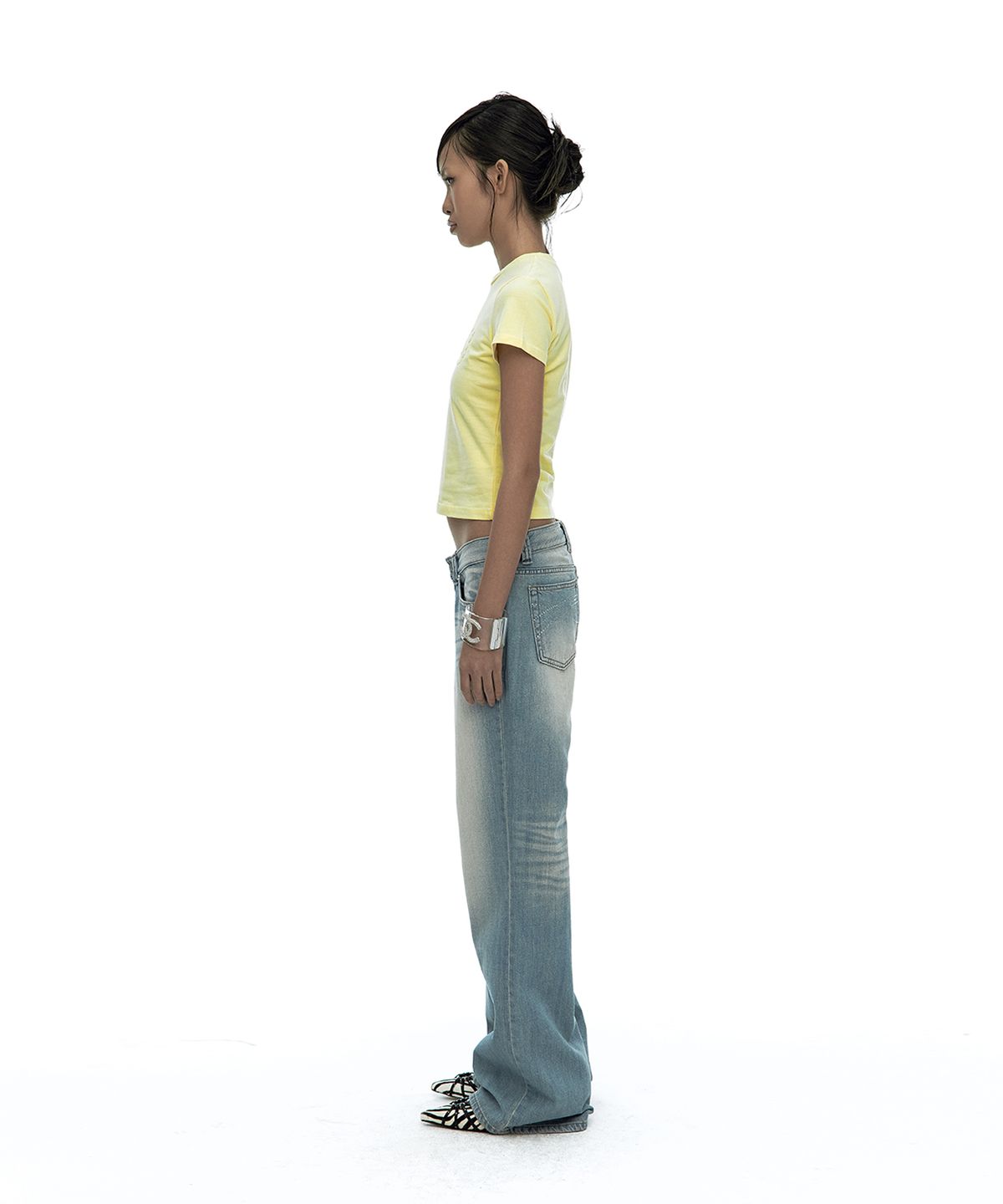 카시코(KASHIKO) Embossed Baby Tee Yellow