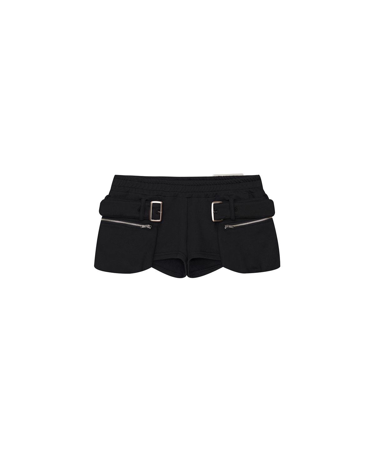 카시코(KASHIKO) Belted Pocket Shorts Black