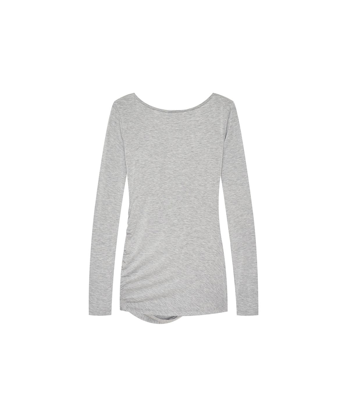 카시코(KASHIKO) Drape Asymmetric Long Sleeve Gray